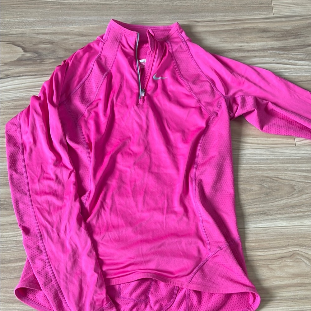 Nike Fuchsia Quarter-Zip Top